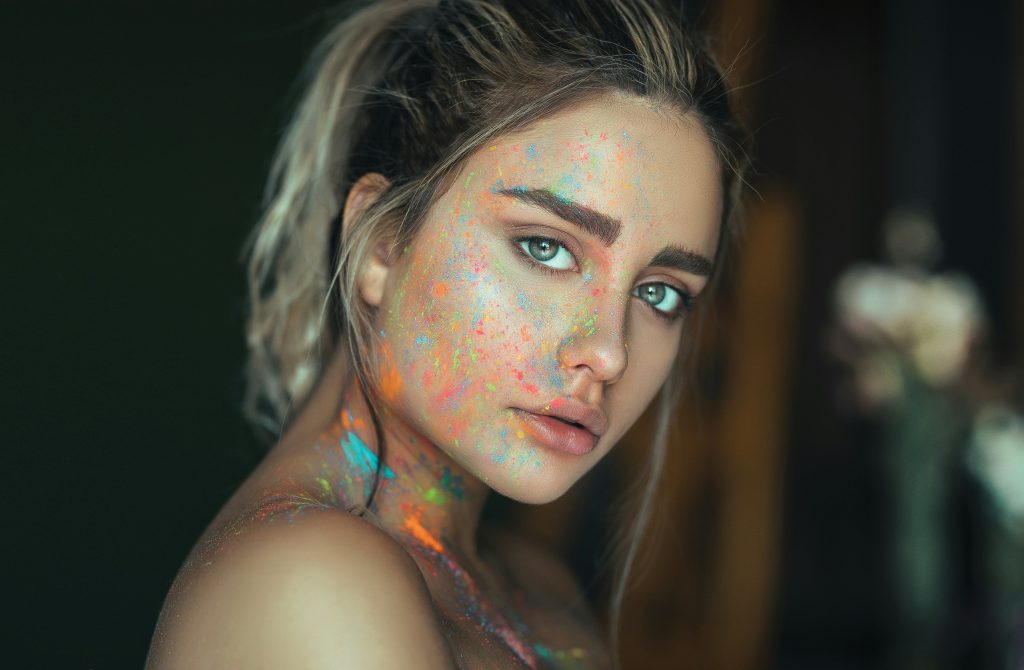 colorful makeup artistry