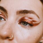 smokey eye makeup closeup