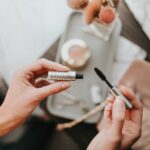precision makeup brush application