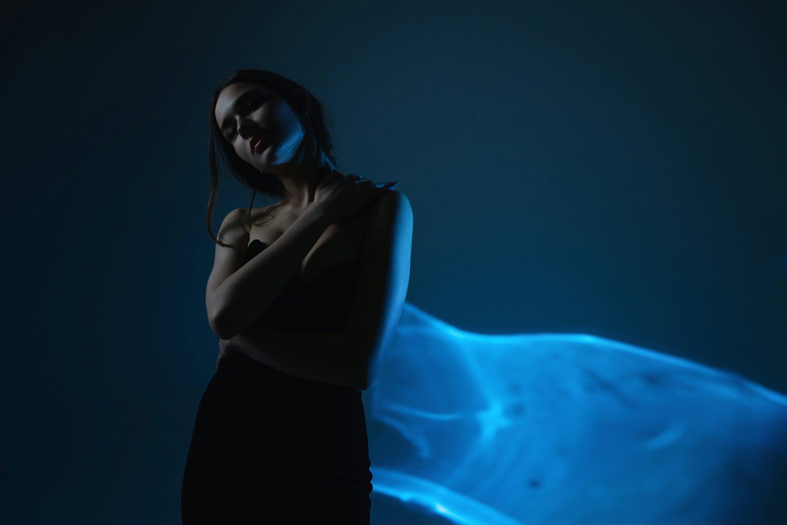 Applying False Lashes Close-Up