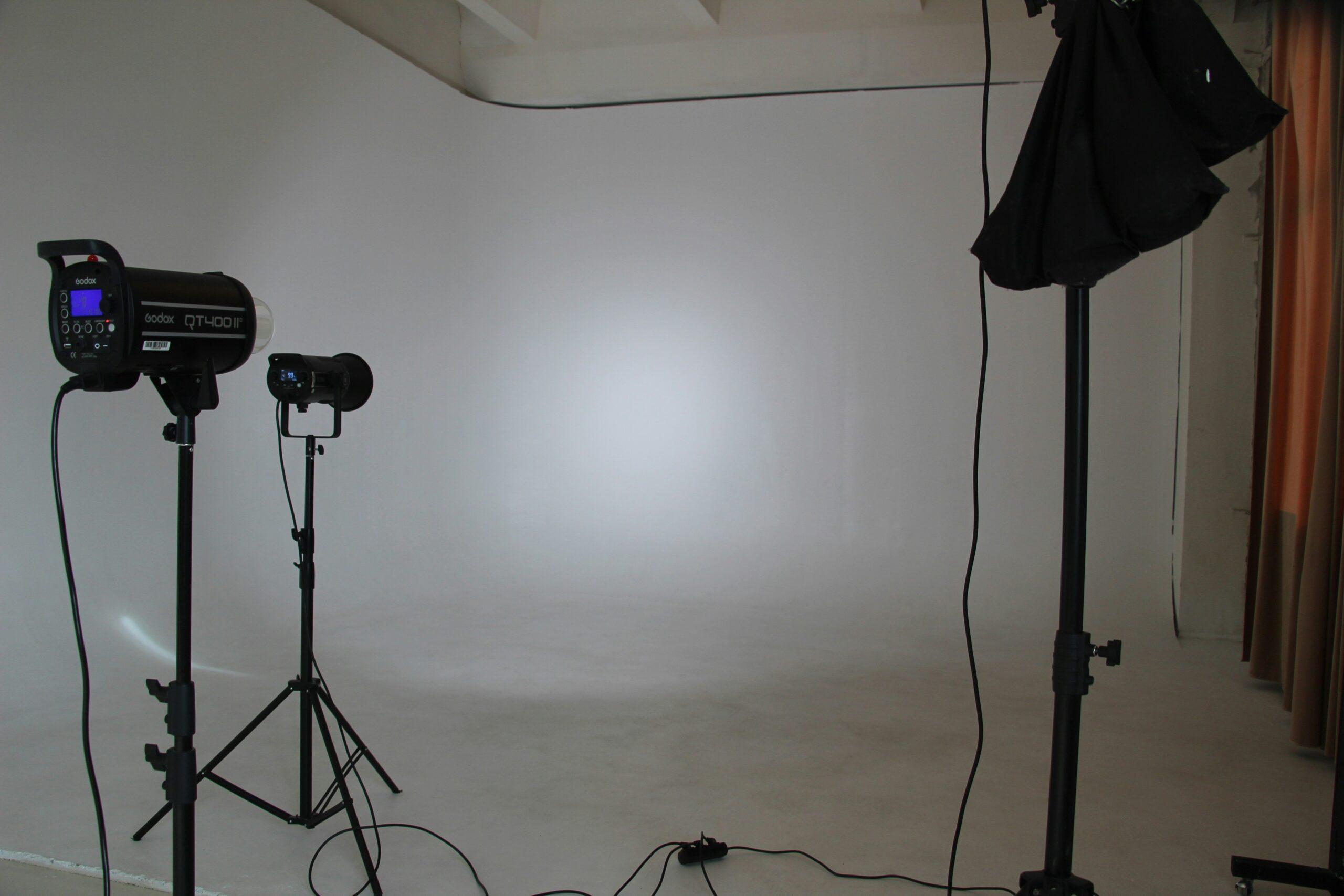 Studio Lights Highlighting Skin Texture